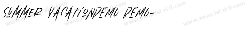 Summer VacationDEMO DEMO字体转换
